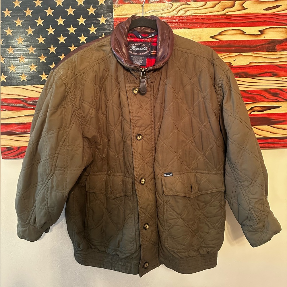 Faconnable Olive Quilted Jacket